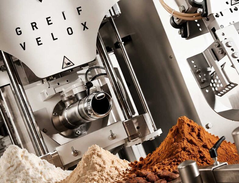 Greif Velox Verpackungsanlage zur Abfüllung von Lebensmittel-Schüttgütern wie Stärke