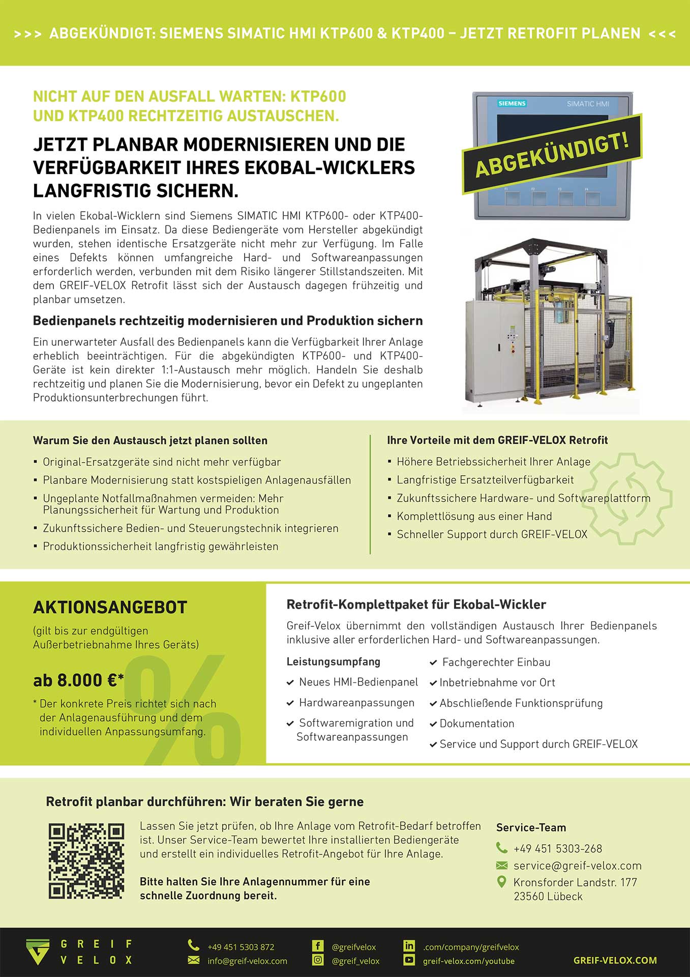 PDF-Vorschaubild: Abgekündigte Siemens SIMATIC HMI KTP600/KTP400-Bediengeräte austauschen – Ekobal-Wickler rechtzeitig modernisieren